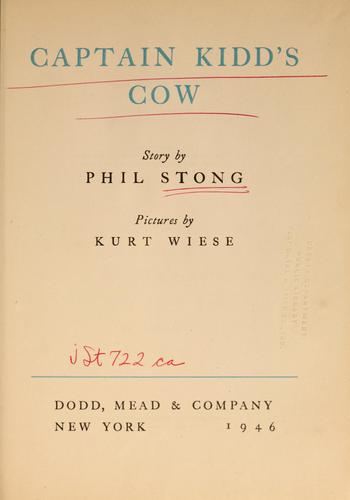 Captain Kidd's cow