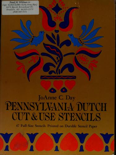 Pennsylvania Dutch cut & use stencils