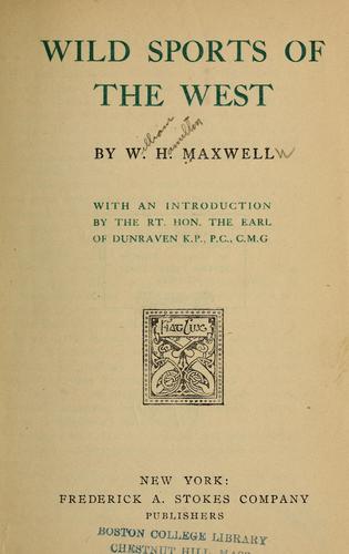 Wild sports of the West