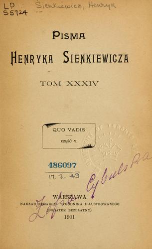 Pisma Henryka Sienkiewicza