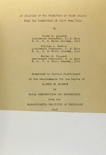 An analysis of the formation of stack solids from the combustion of heavy fuel oils