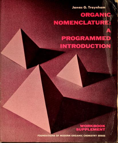 Organic nomenclature