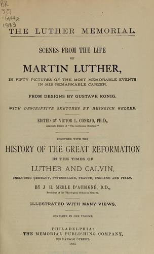 Scenes from the life of Martin Luther