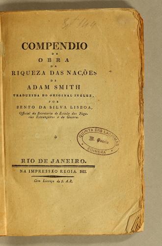 Compendio da obra da riqueza das nações