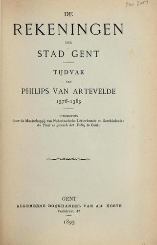 De rekeningen der stad Gent