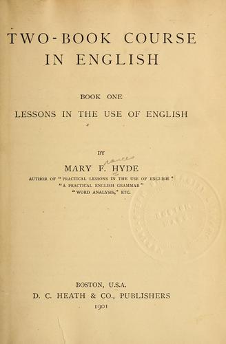 Two-book course in English