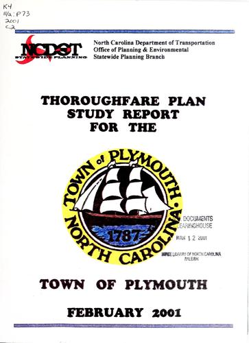 Thoroughfare plan study report for the town of Plymouth