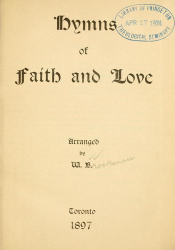 Hymns of faith and love