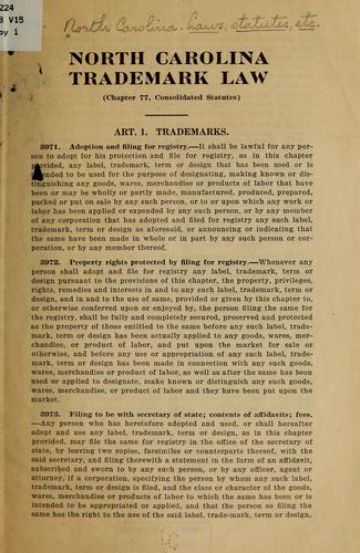 North Carolina trademark law