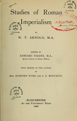 Studies of Roman imperialism