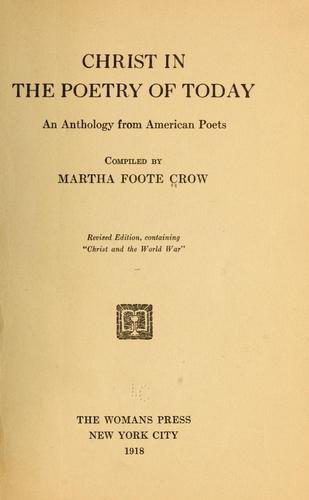 Christ in the poetry of today