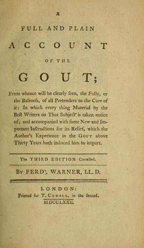 A full and plain account of the gout