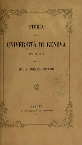 Storia della Università di Genova