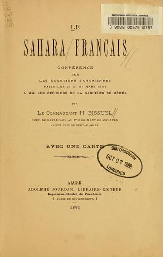 Le Sahara français
