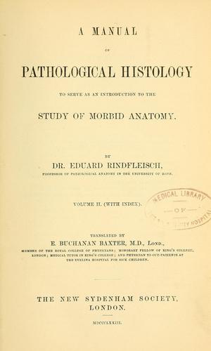 A manual of pathological histology