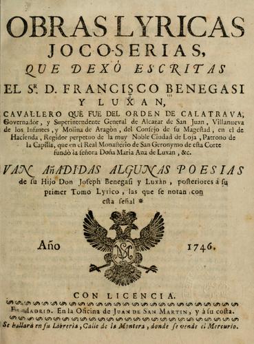 Obras lyricas joco-serias