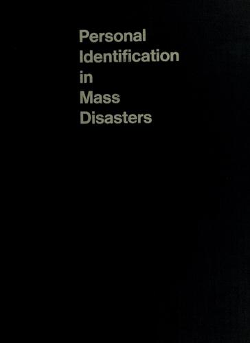 Personal identification in mass disasters