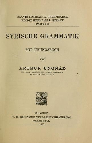  Syrische grammatik