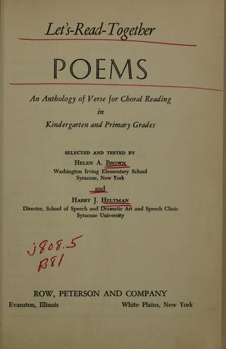 Let's-read-together poems