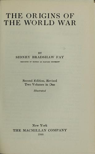 The origins of the world war