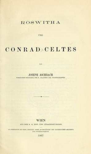 Roswitha und Conrad Celtes