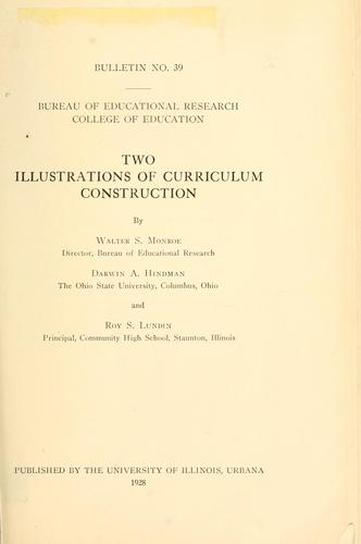 Two illustrations of curriculum construction