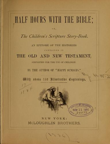 Half hours with the Bible