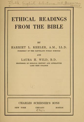 Ethical readings from the Bible