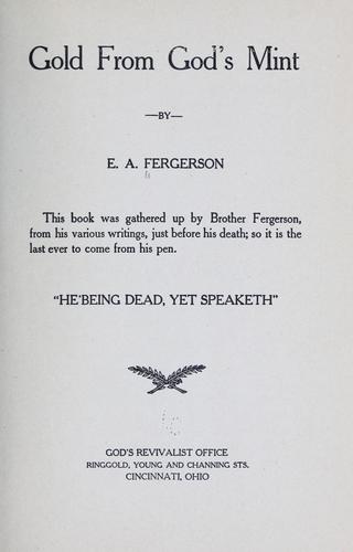 Gold from God's mint