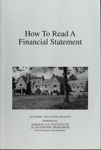 How to read a financial statement