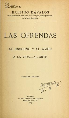 Las ofrendas