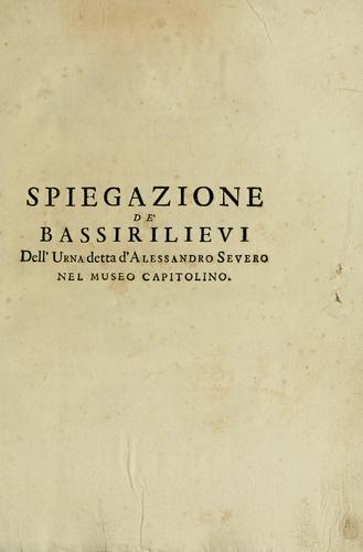 Spiegazione de' bassirilievi