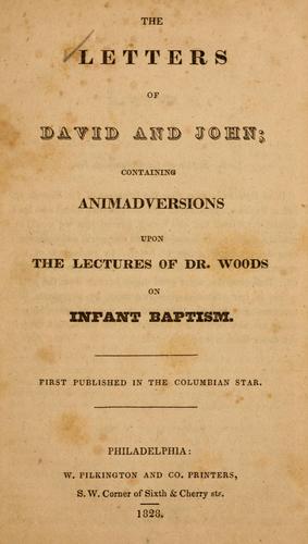 The letters of David and John