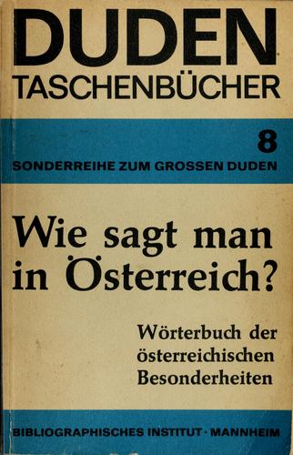 Wie sagt man in Österreich?