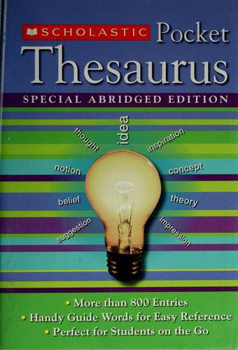 Pocket thesaurus