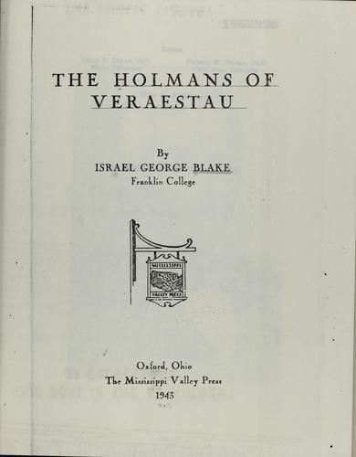 The Holmans of Veraestau