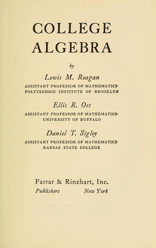 College algebra