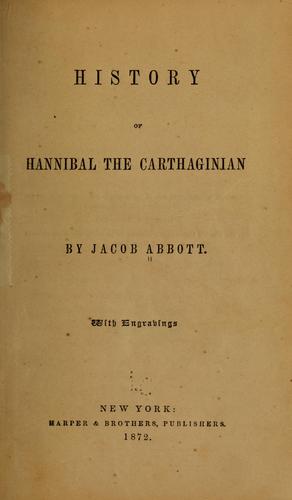 History of Hannibal the Carthaginian
