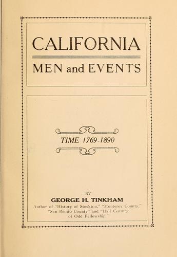 California men and events