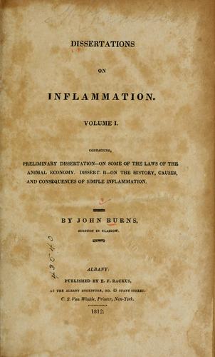 Dissertations on inflammation