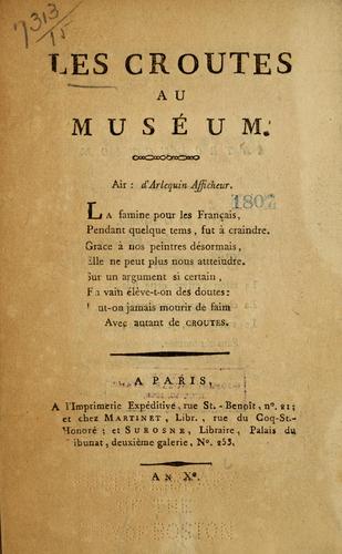Les croûtes au muséum
