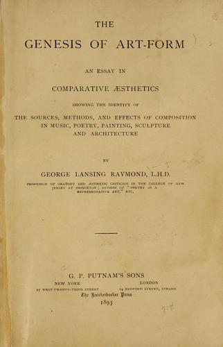 The genesis of art-form