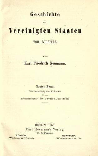 Geschichte der Vereinigten Staaten von Amerika ...
