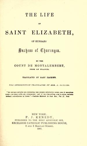 The Life of Saint Elizabeth of Hungary