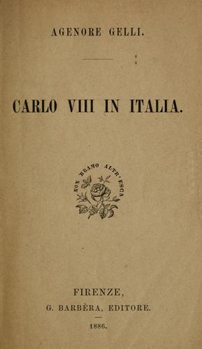 Carlo VIII in Italia