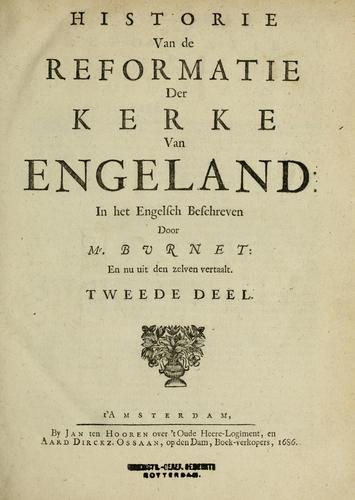 Historie van de reformatie der kerke van Engeland