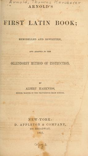 Arnold's first Latin book