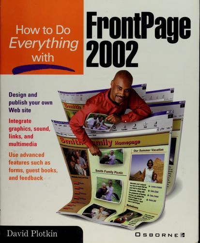 How to do everything with FrontPage 2002