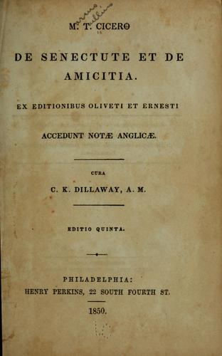 De senectute et De amicitia.