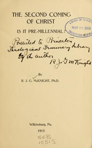 The second coming of Christ